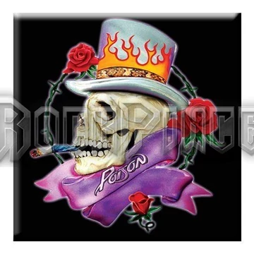 Poison: Skull - hűtőmágnes - POISMAG01