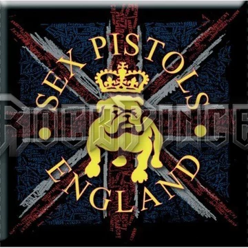 The Sex Pistols: Bull Dog &amp; Flag - hűtőmágnes - SPMAG03