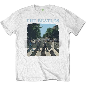 The Beatles - Abbey Road &amp; Logo - unisex póló - BEATTEEP46MW