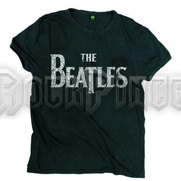 The Beatles - Vintage Drop T Logo - Unisex Póló - BEATTEE33MB