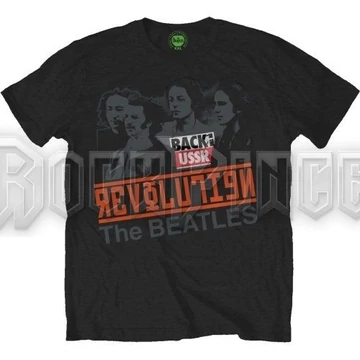 The Beatles - Revolution - Back in the USSR - unisex póló - BEATHBTEE04MB