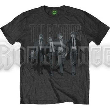 The Beatles - Walking In London On Logo - Unisex Póló - BEATHBTEE01MG