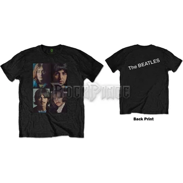 The Beatles - White Album Faces - Unisex Póló - BEATTEE385MB