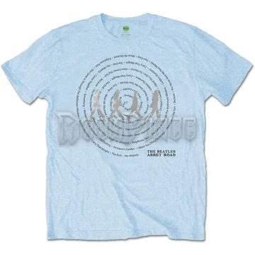 The Beatles - Abbey Road Songs Swirl Foiled - Unisex Póló - BEATTEE366MBL