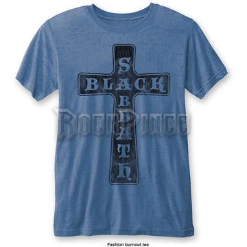 Black Sabbath - Vintage Cross - unisex póló - BSBO01MBL