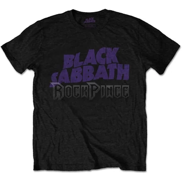 Black Sabbath - Wavy Logo Vintage - unisex póló - BSTS04MB / BSTSP04MB