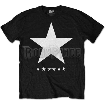 David Bowie - Blackstar (White Star on Black) - Unisex Póló - BOWTS15MB