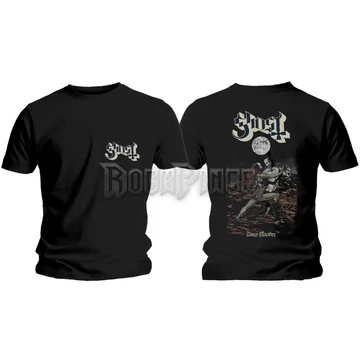 Ghost - Dance Macabre Cover &amp; Logo - unisex póló - GHOTEE25MB