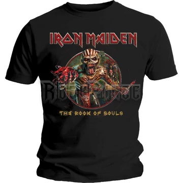 Iron Maiden - Book of Souls Eddie Circle - unisex póló - IMTEE61MB