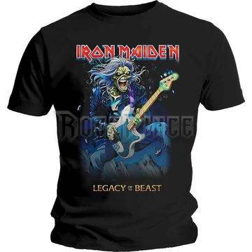 Iron Maiden - Eddie on Bass - Unisex Póló - IMTEE73MB