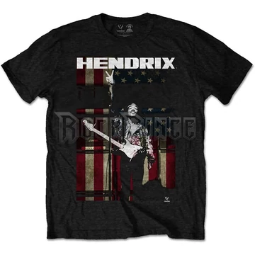 Jimi Hendrix - Peace Flag - unisex póló - JHXTS12MB