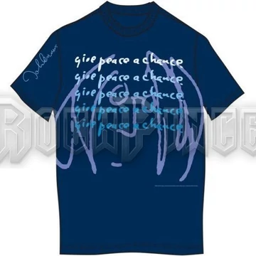 John Lennon - Give Peace A Chance - unisex póló - JLMYSTEE04