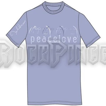 John Lennon - Peace &amp; Love - unisex póló - JLMYSTEE05