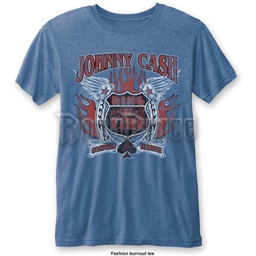 Johnny Cash - Ring of Fire - unisex póló - JCBO01MBL