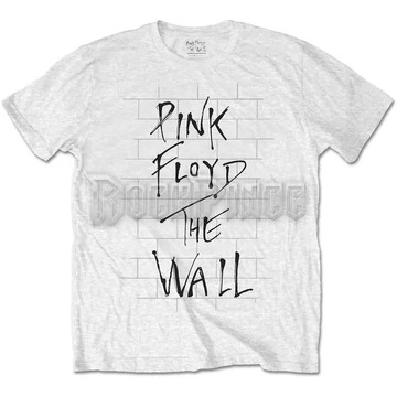 Pink Floyd - The Wall &amp; Logo - unisex póló - WALLTS03MW