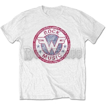Weezer - Rock Music - Unisex Kiskereskedelmi Csomag Póló - WEEZTSP03MW
