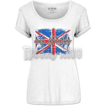 Def Leppard - Union Jack - női póló - DEFLTS06LW