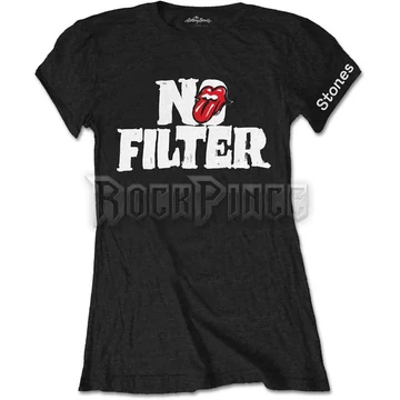 The Rolling Stones - No Filter Header Logo - női póló - RSTS100LB