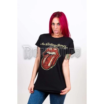 The Rolling Stones - Plastered Tongue - női póló - RSTEE10LB
