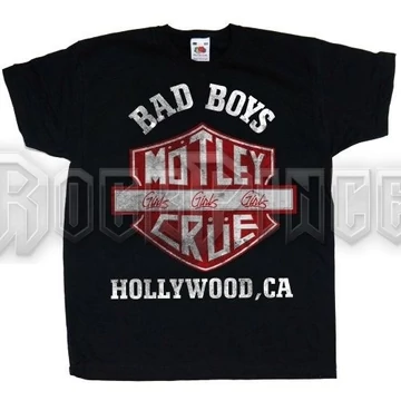 Motley Crue Kids Toddler's Fit Póló: Bad Boys Shield  - MOTTEE15TB