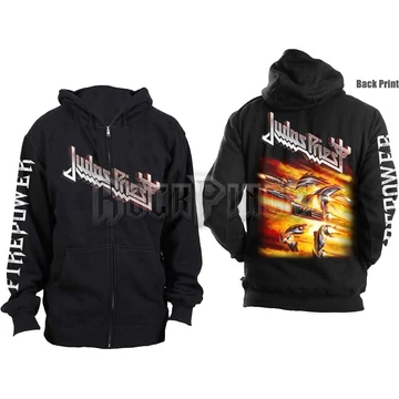 Judas Priest - Firepower - unisex cipzáras kapucnis pulóver - JPHOOD01MB