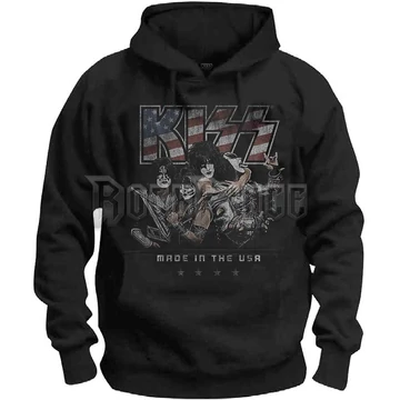 KISS - Made in the USA - unisex kapucnis pulóver - KISSHD02MB