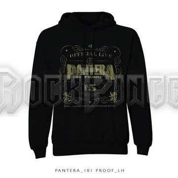 Pantera - 101 Proof - unisex kapucnis pulóver - PANHD01MB