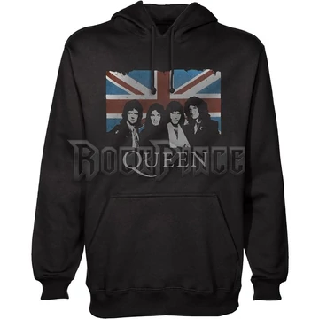 Queen - Vintage Union Jack - unisex kapucnis pulóver - QUHD02MB