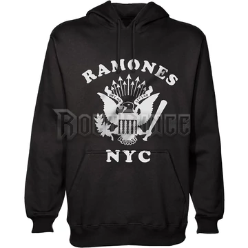 Ramones - Retro Eagle New York City - unisex kapucnis pulóver - RAHD02MB