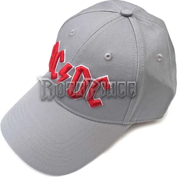 AC/DC: Red Logo (Szürke) - baseball sapka - ACDCCAP02G