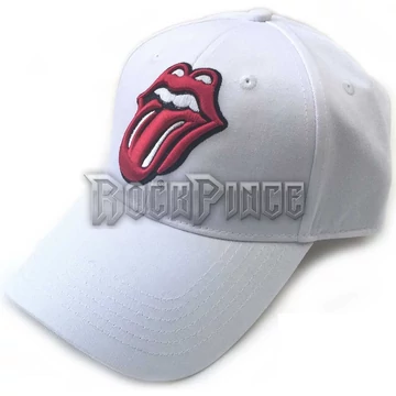 The Rolling Stones: Classic Tongue (Fehér) - baseball sapka - RSCAP01W