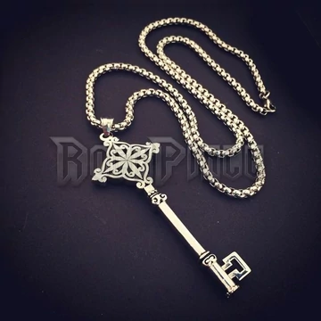 Flower Key - acél medál