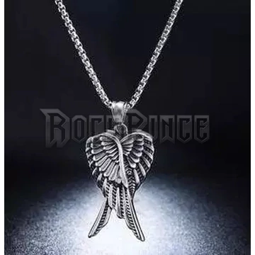 Double Angel Wings - acél medál