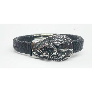 Fonott bőrkarkötő - Eagle