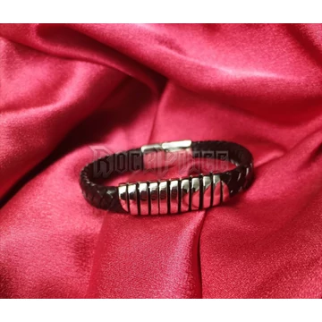 Fonott bőrkarkötő - Wedge