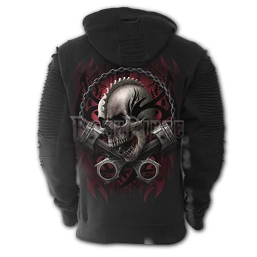 SOUL RIDER - Premium Biker Fashion Mens Hoodie (Plain) - T169M475