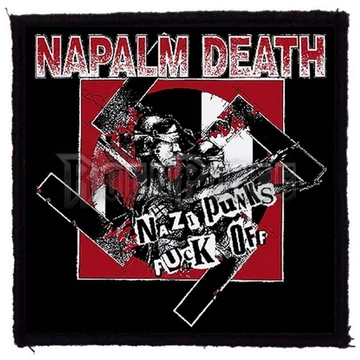 NAPALM DEATH - Nazi Punks (95x95) - kisfelvarró HKF-0750