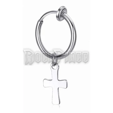 Hoop with Gothic Cross - fülbevaló /1 db
