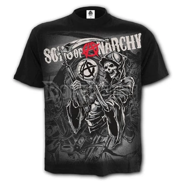 Sons of Anarchy - REAPER MONTAGE - T-Shirt Black - G102M101