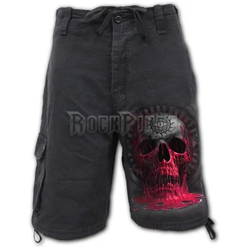 BLEEDING SOULS - Vintage Cargo Shorts Black (Plain) - D087M701