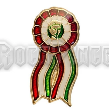 Kokárda kitűző / fémjelvény Petőfi-arcképpel