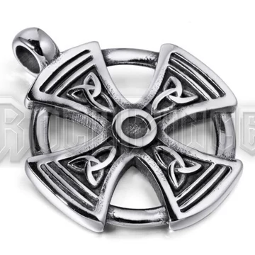 Circle Round Celtic Cross - acél medál