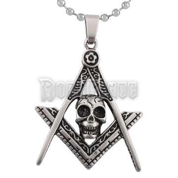 Freemason Skull - acél medál