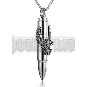 Eagle on Bullet - acél medál
