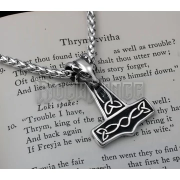 Thors Hammer Ram Head - acél medál