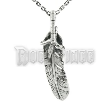 Eagle Claw Feather - acél medál