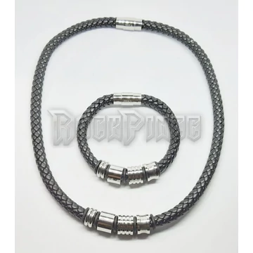 FONOTT BŐR NYAKÉK ÉS KARKÖTŐ SZETT - NYBRAC03