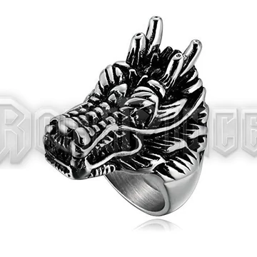 Dragon Head - acél gyűrű