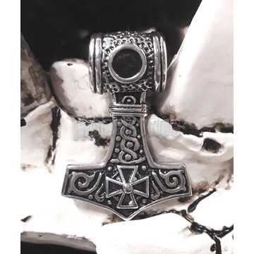 Thors Hammer Iron Cross - acél medál