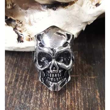Rectangular Skull - acél gyűrű